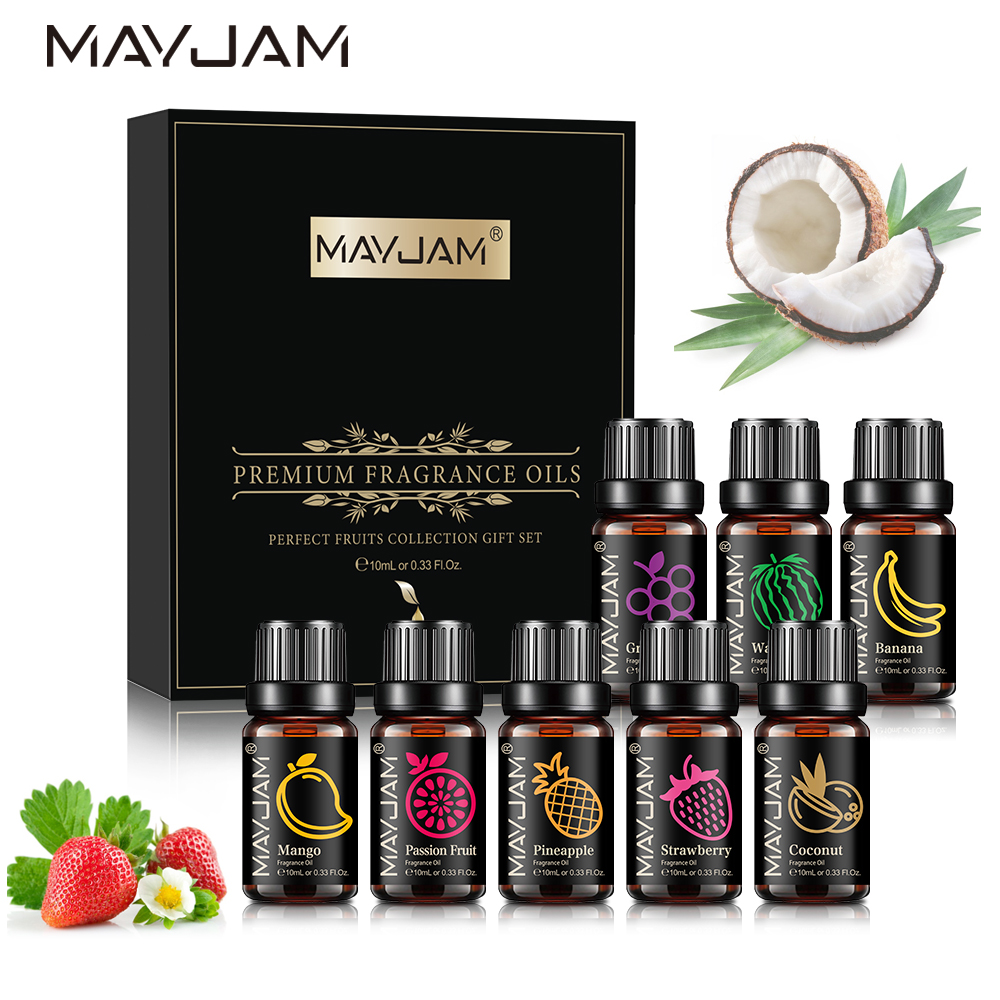 Soap Making Ingredients - MAYJAM مجموعة الزيوت العطرية 8 قطعة