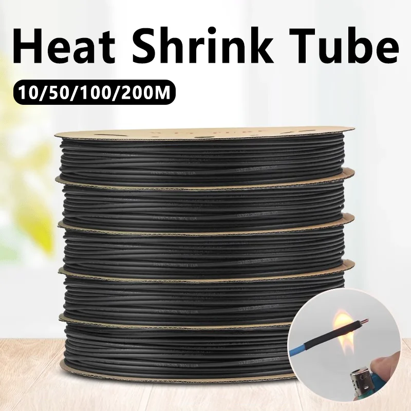 Shrink Wrap Pvc - 100 متر/10 متر 3:1 أنبوب الانكماش