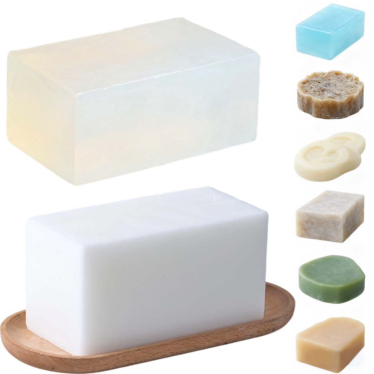 قاعدة صابون بيضاء شفافة 1000 ج - مراجعة Soap Making Ingredients وسعره