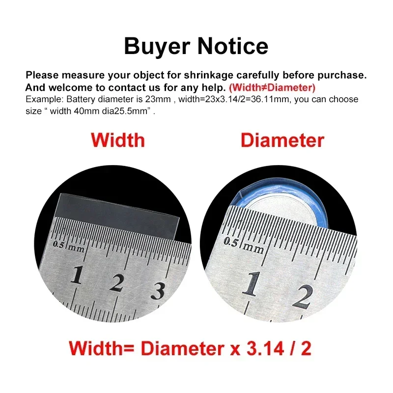 7 ~ 155 مللي متر بولي كلوريد ا - مراجعة Shrink Wrap Pvc وسعره