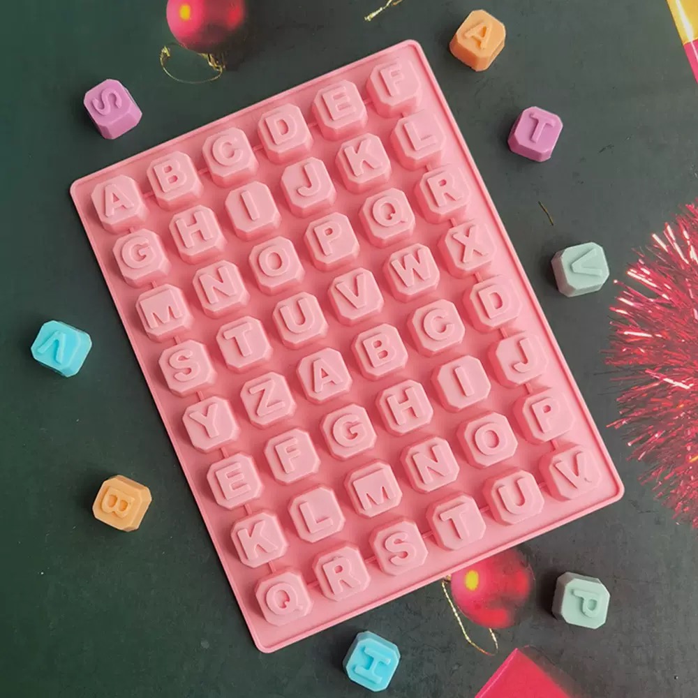 48 حرف الأبجدية Enghish رسالة  - مراجعة Soap Making Silicone Molds وسعره