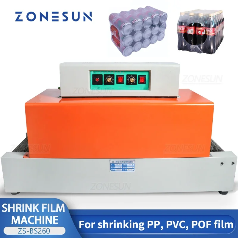 آلة نفق الانكماش الحراري ZONES - مراجعة Shrink Wrap Pvc وسعره